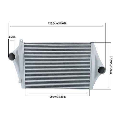 Solid Spare For Freightliner Business Century FL FLD Charge Air Cooler 222194 BHTD3523
