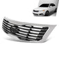 Solid Spare Fit For 2009-2010 Kia Optima Magentis Front Bumper Upper Grille Black Chrome