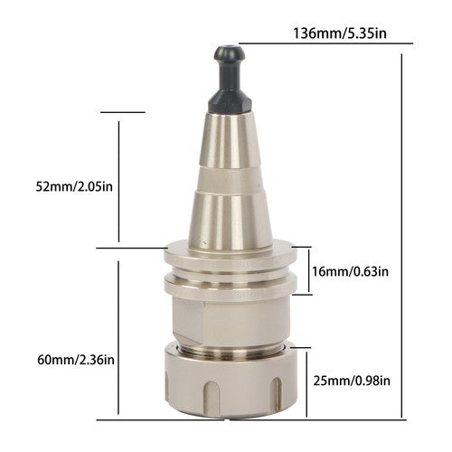 Solid Spare 5 X ISO30 ER32 Collet Chuck Set 60mm G2.5 30000 RPM CNC