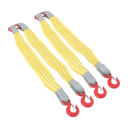 Solid Spare 2 Pack 3.3 FT Lifting Slings Straps - 4410 LBS Yellow Two Leg Rigging Straps
