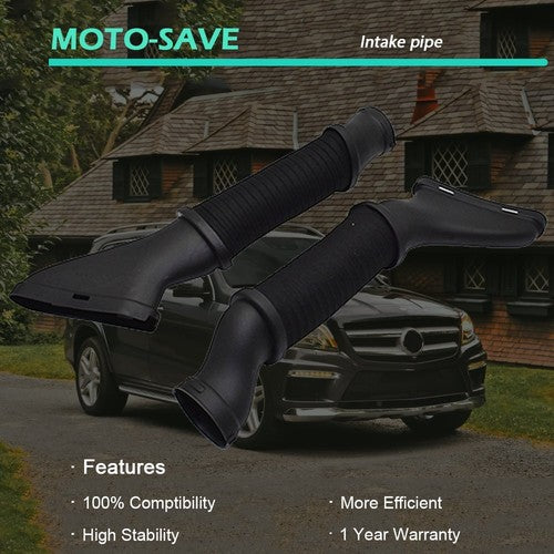 Solid Spare Pair Set of Left & Right Air Intake Hoses for Mercedes W166 GL450 GL550 GLS550