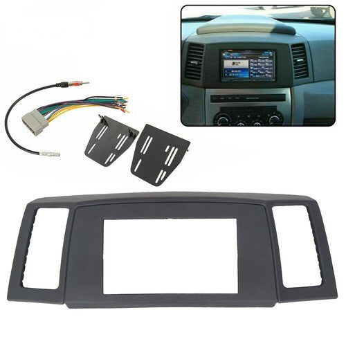 Solid Spare For Jeep Grand Cherokee 05 2006 2007 Navigation Radio Stereo Dash Bezel Vent Kit