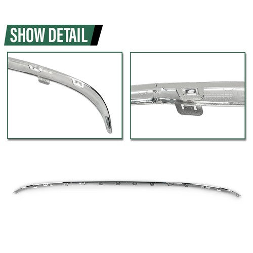 Solid Spare Fit For 16-19 Mercedes-Benz GLC300 Rear Bumper Face Bar Trim Molding Step Pad