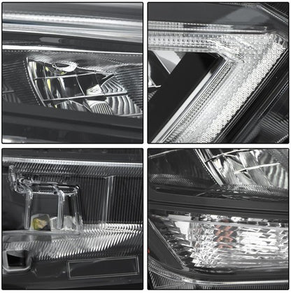 Solid Spare LED Chrome Headlight Replacement Fit For Nissan Versa 2020-2021 Right Clear Lens