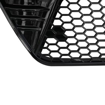 Fit 2022-2024 Honda Civic 4DR Glossy Black Front Bumper Lower Grille Honeycomb