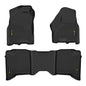 Solid Spare TPE Floor Mats Fit For 2013-2018 Dodge Ram 1500 2500 3500 Crew Cab All Weather