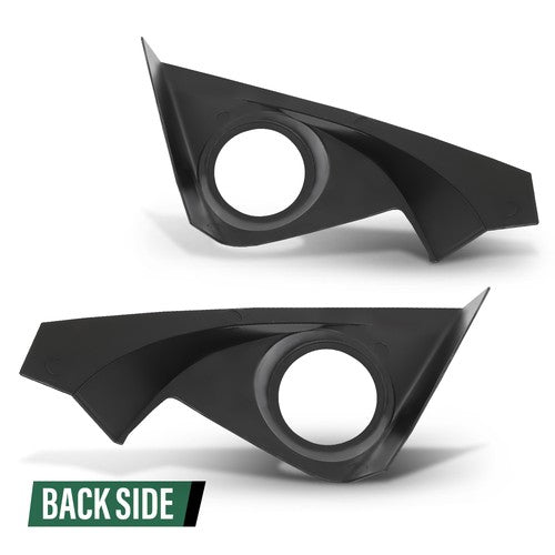 Solid Spare Carbon Fiber Look Door Stereo Speaker Cover Fit For 2016-2021 Honda Civic 10th