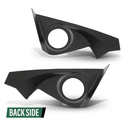Solid Spare Carbon Fiber Look Door Stereo Speaker Cover Fit For 2016-2021 Honda Civic 10th