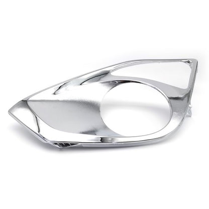 Pair Chrome Front Bumper Fog Light Cover Bezels For 2013 2014 2015 Toyota Avalon