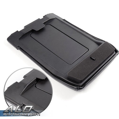 Solid Spare Center Console Lid Armrest Fit For 1999-2007 Avalanche Silverado Sierra Black