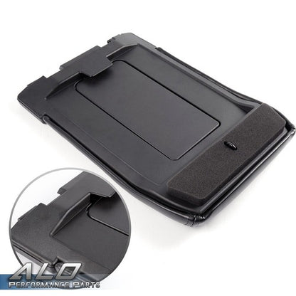 Solid Spare Center Console Lid Armrest Fit For 1999-2007 Avalanche Silverado Sierra Black