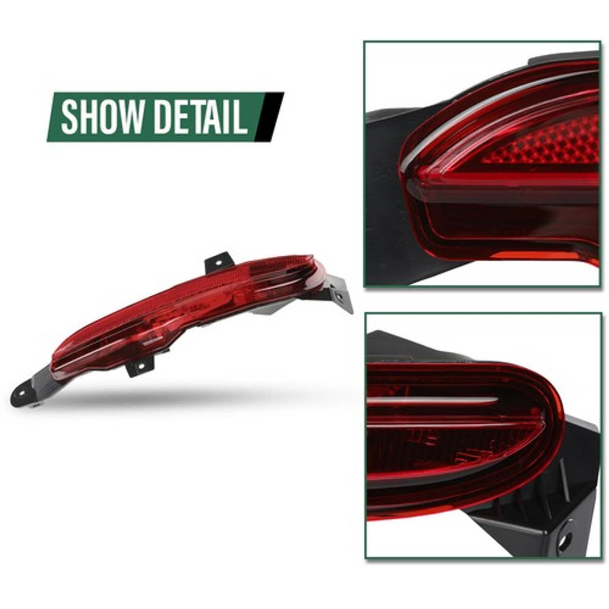 Solid Spare Fit For 18-22 Land Rover Range Rover Velar Rear Bumper Fog Lamp Light Left Side