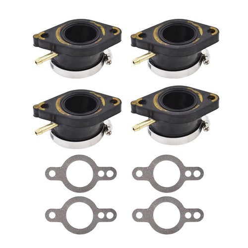 Solid Spare Carburetor Intake Manifold Boot Set For Yamaha XJ550 Maxim Seca XJ550R 1981-1983