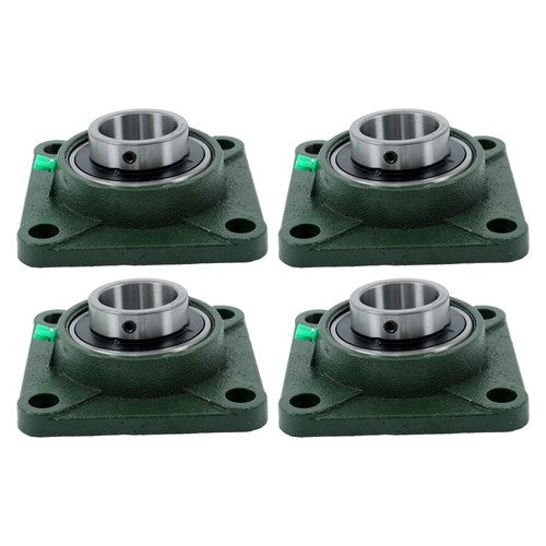 Solid Spare 4PCS UCF209-28 with seat bearing 1 3/4" hole 4 Bolt Solid Base Self-Aligning