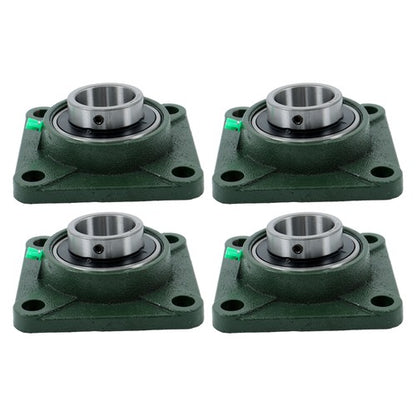Solid Spare 4PCS UCF209-28 with seat bearing 1 3/4" hole 4 Bolt Solid Base Self-Aligning