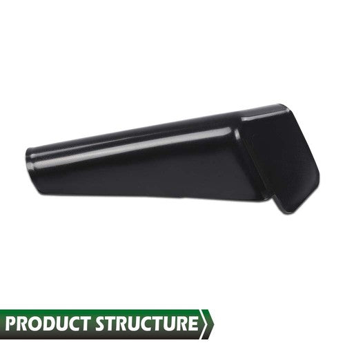 Solid Spare 4pcs RV Camper Rain Gutter Spout Extensions Long Version Left and Right Black