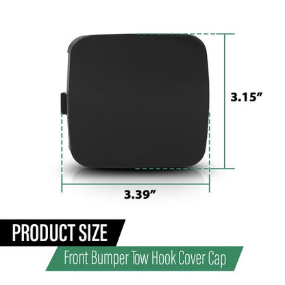 Solid Spare Fit For 2009-2012 Toyota RAV4 Front Bumper Tow Hook Eye Cover Left+Right Side