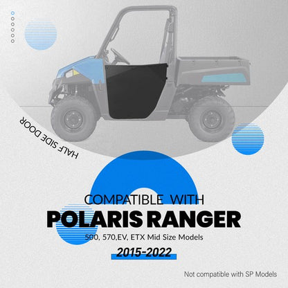 Solid Spare New Aluminum For Polaris Ranger 500 570 EV ETX Mid Size 2015-2022 Half Door Kit