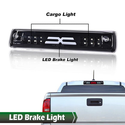 Solid Spare Fit For 2015-2018 Colorado/Canyon LED Bar Third 3rd Brake Light Cargo Lamp Black