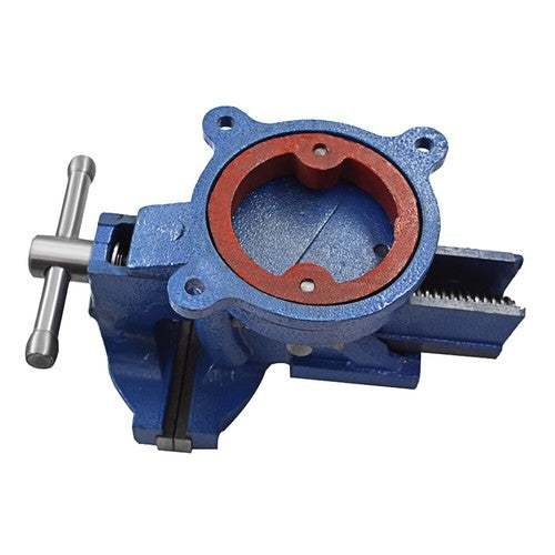 Solid Spare 5" Bench Vise Anvil Swivel Locking Base Table Top Clamp Heavy Duty New