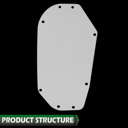 Solid Spare Fit For 1966-1967 Chevelle Aluminum A/C Heater Delete Panel Plate Complete Set