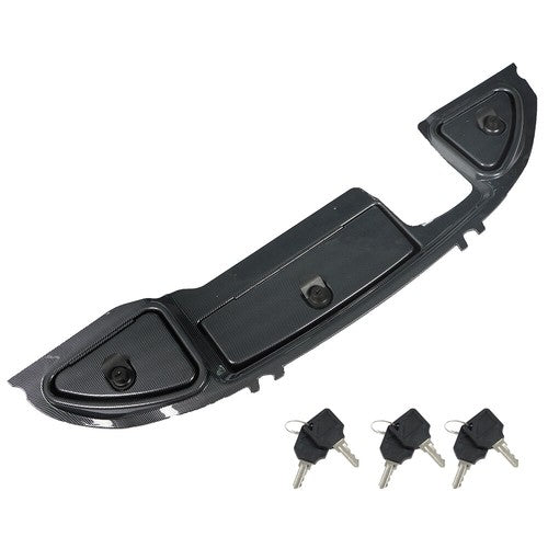Solid Spare Carbon Fiber Dash With Locking Doors For Club Car Precedent 2008.5+ Golf Cart