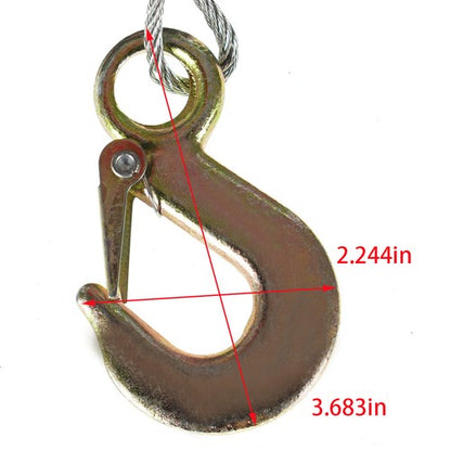 Solid Spare Hand Winch 4.0mm*10m Rope High Carbon Steel For Trailer Boat ATV 1200lbs