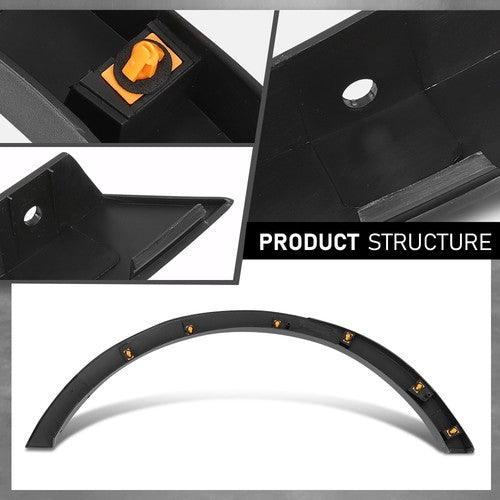 Solid Spare Rear Left Side Fender Flare Wheel Arch Molding Fit For 2013-2016 Ford Escape