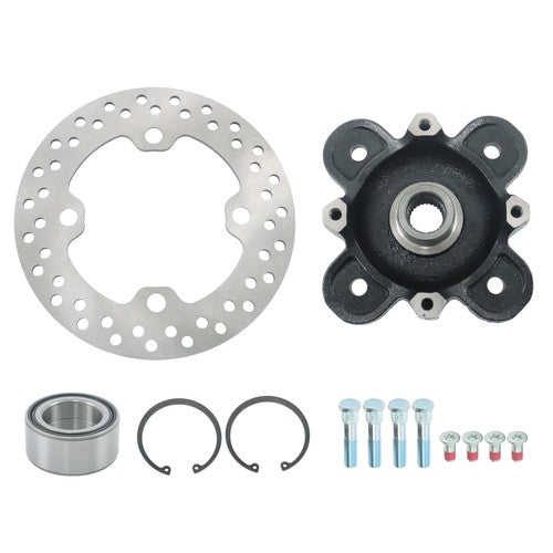 Solid Spare Front Wheel Hub Bearing Studs Brake Rotor For Polaris Ranger 570 900 1000 13-19