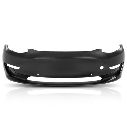 Solid Spare Fit For 2017-2023 Tesla Model 3 Front Bumper Cover w/ Tow Hook Hole 1084168S0E