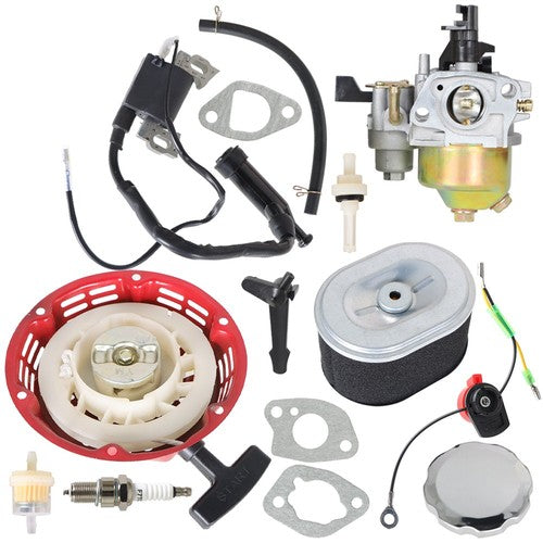 Solid Spare Carburetor For Honda GX160 5.5HP Recoil Ignition Coil Spark Plug Filter Engine