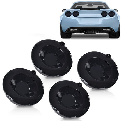 Solid Spare 4pcs LED Tail Lights Brake Lamps Fit For 05-13 Chevrolet Corvette C6 Coupe Black