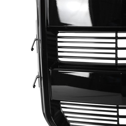 Front Upper Grill Grille Gloss Black For 2015 2016 2017 Ford F-150 W/O Camera