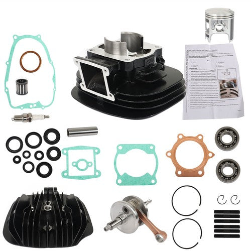 Solid Spare For Yamaha Blaster 200 Piston Cylinder Crank Motor Rebuild Gasket Kit 1988-2006