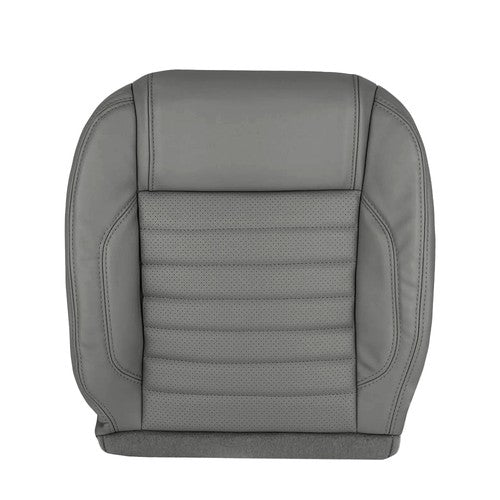 Left Driver Bottom Leather Seat Cover Gray For 2010 - 2014 Ford Mustang GT