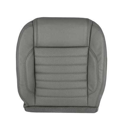 Left Driver Bottom Leather Seat Cover Gray For 2010 - 2014 Ford Mustang GT