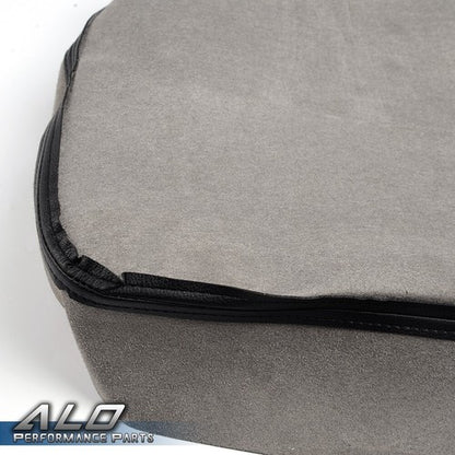 Solid Spare Fit For 02-08 Dodge Ram Leather Armrest Center Console Lid Cover Black