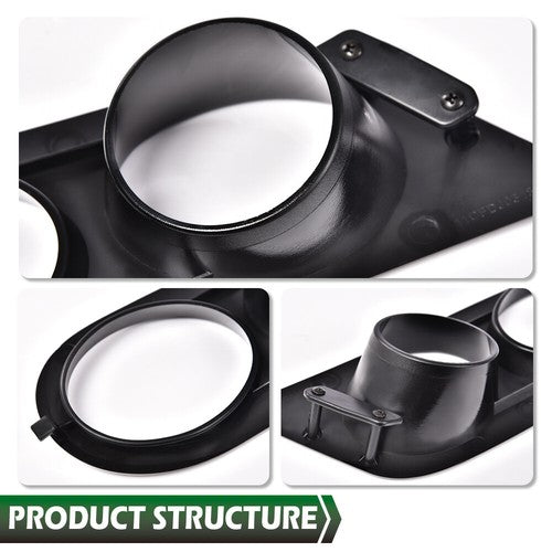 Solid Spare Fit For 2001-2006 BMW E46 M3 2-Door Fog Light Covers Bezel Trim Left+Right