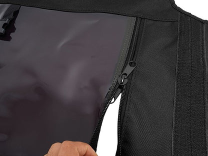 Solid Spare Soft Black Roof For Kawasaki Mule Pro FXT with PVC Upper Doors & Rear Window