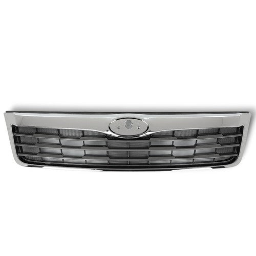 Solid Spare Fit For 2009-2010 Subaru Forester Front Upper Bumper Grille Grill Black Chrome