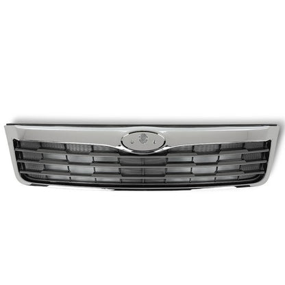Solid Spare Fit For 2009-2010 Subaru Forester Front Upper Bumper Grille Grill Black Chrome