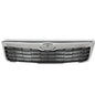 Solid Spare Fit For 2009-2010 Subaru Forester Front Upper Bumper Grille Grill Black Chrome