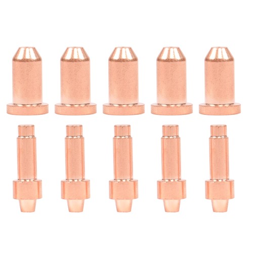 Solid Spare 10pcs Plasma Cutter Torch 249926 249928 Nozzle + Electrodes for Miller XT40 XT30