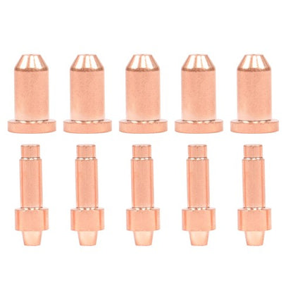 Solid Spare 10pcs Plasma Cutter Torch 249926 249928 Nozzle + Electrodes for Miller XT40 XT30
