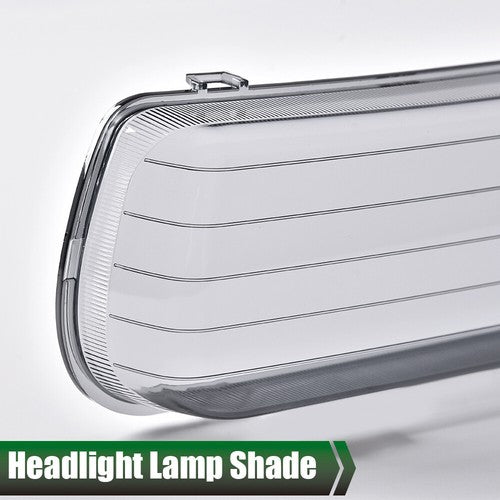 Solid Spare Fit For 1999-2002 Chevy Silverado 1500 2500 3500 Headlight Lens Cover Pair