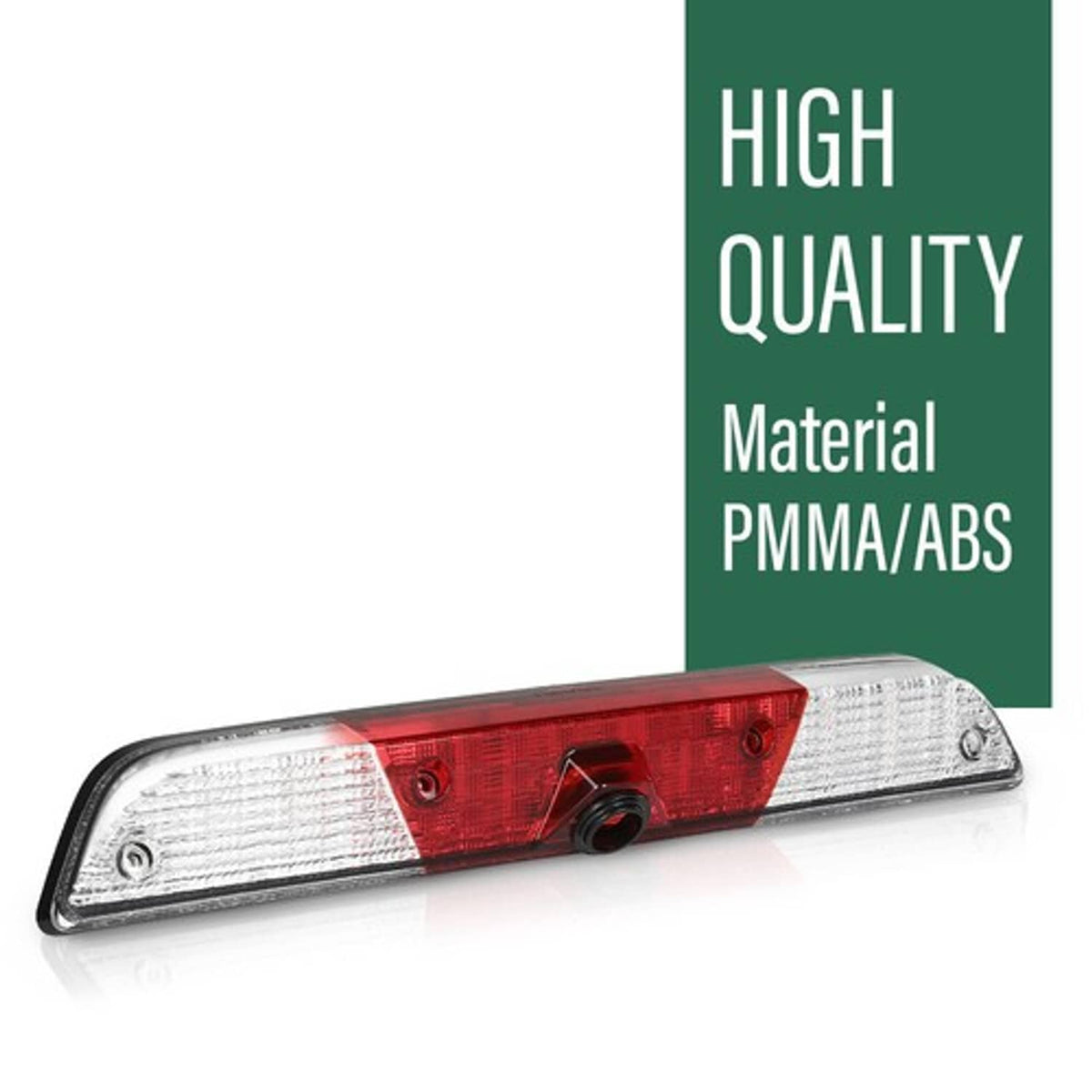 Solid Spare Fit For 2017-2021 F-250 F-350 Super Duty LED 3rd Brake Tail Light w/Camera Hole