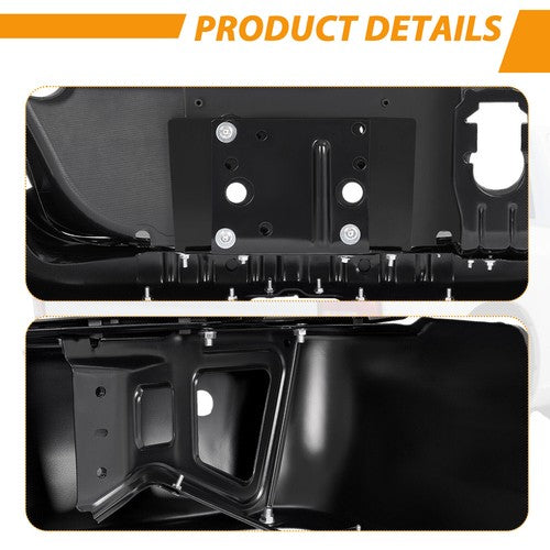 Solid Spare Black Rear Bumper Assembly For Ram 2500 3500 2013-2018 With Sensor Holes