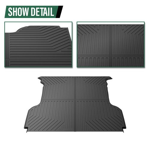 Solid Spare Fit For 2004-2014 Ford F150 5.5FT All Weather TPE Truck Bed Mat Protection