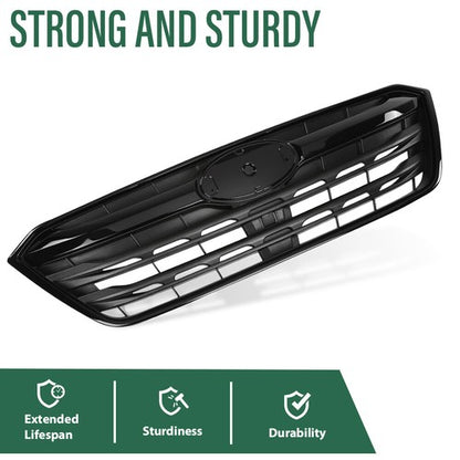 Solid Spare Fit For 20-22 Subaru Outback Front Bumper Upper Grille Black 91121AN08A