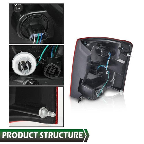 Solid Spare Fit For 2011-2020 Dodge Grand Caravan LED Tail Lights Lamp Driver&Passenger Side